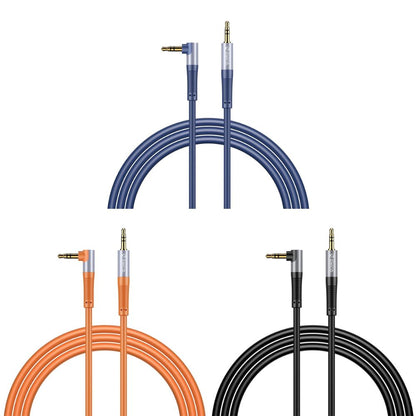 ORICO 3.5mm TRS Jack Hi-Fi Stereo Audio Cables with 90° to 180° Male Auxiliary Connectors, Gold-plated Plugs, and Bendable Silicone Jacket for Smartphones, Computers, Laptops, Headphones, Televisions, Speakers, Amplifiers, Music Players