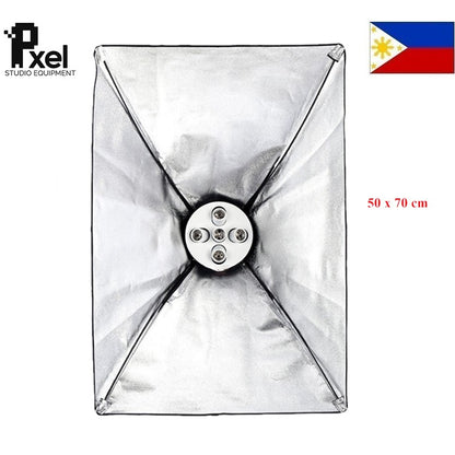 [CLEARANCE] Pxel SB-5B-50X70 5 in 1 E27 Base Socket Light Lamp Bulb Holder Adapter for Photo Video Studio Softbox 50 x 70 cm
