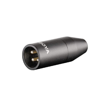 Boya 35C-XLR 3.5mm (TRS) Mini-Jack Female Microphone Adapter to 3-pin XLR Male Connector for Camcorders, Recorders, & Mixers