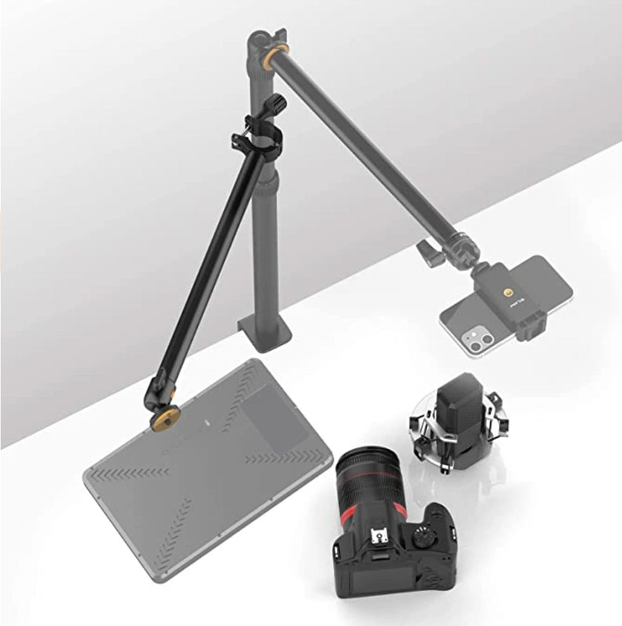 Vijim by Ulanzi Adjustable Stand Flexible Arm with 360 Rotation for Camera and Smartphone Vlogging Streaming