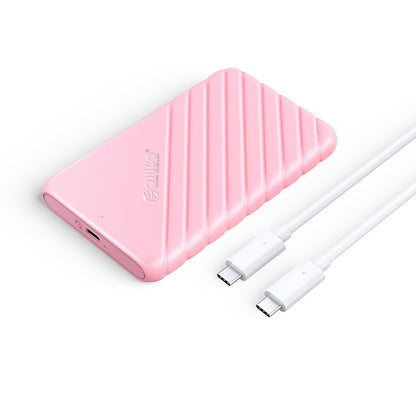 [CLEARANCE] ORICIO 2.5 inch SATA to USB 3.1 SSD Enclosure Idea Case for Idle HDD USB 3.1 Gen1 Type C Tool-Free with 6Gbps Fast Data Transfer Rate, 6TB Max. Disk Capacity, 0.5m Data Cable HDD Hard Drive Enclosure (White) | 25PW1C-C3