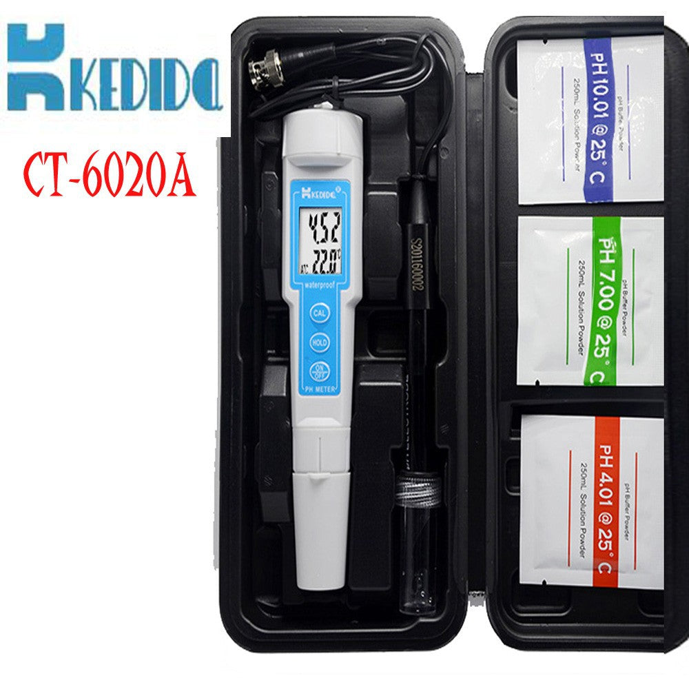 Eagletech CT-6020A High Accuracy Portable Digital PH Meter Waterproof Pen PH Water Tester ATC Acid and Alkaline Analyzer