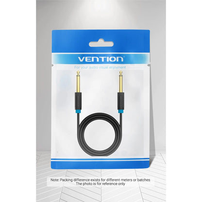 Vention TS 6.5mm Male to TS 6.5 Male Gold Plated (BAA) Audio Cable for Amplifiers, Musical Instruments, Speakers, Sound Box ( Available in 0.5M, 1M, 1.5M, 2M, 3M, and 5M)