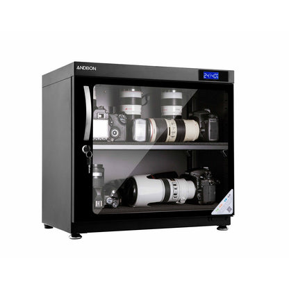 [CLEARANCE] Andbon AD-80HC Horizontal Dry Cabinet Box 80L Liters Digital Display with Manual Humidity Controller AD80HC