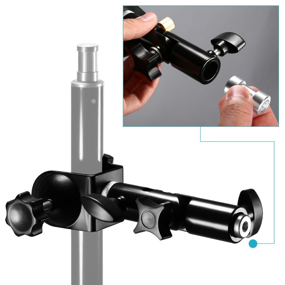 [CLEARANCE] Pxel AA-LS6 U-Clamp Clip Light Stand Bracket Umbrella Reflector Holder
