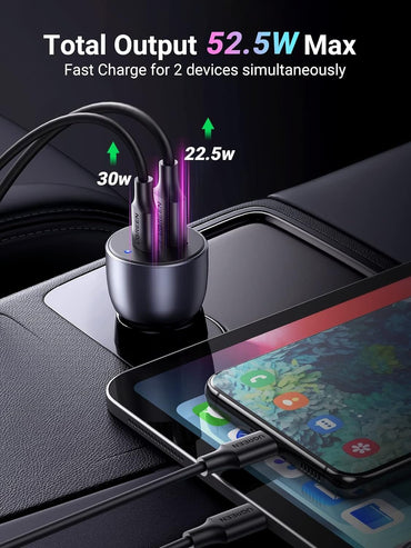 [CLEARANCE] UGREEN 52.2W Universal USB Fast Charging Car Charger Adapter for Powered Car Accessories, Electronics, Laptop, Mobile Phone / Smartphones, Tablet, Gadgets