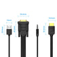 [CLEARANCE] Vention HDMI to VGA 2M Converter Cable with 3.5mm Audio Output and USB Power Supply 1080p 60Hz (ABIBH)