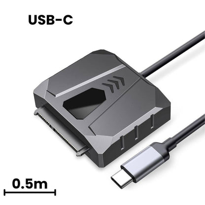 [CLEARANCE] ORICO 2.5" / 3.5" SATA SSD HDD Hard Disk Drive Adapter with Silicone Cover, USB 2.0 Output, 480Mbps Transfer Rate for PC Desktop Computer Laptop | UTS2-2AB