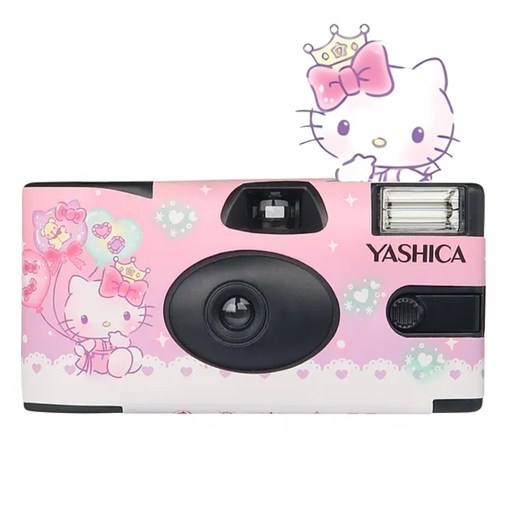 YASHICA x SANRIO Series 35mm ISO 400 F/11 Single Use Film Camera with 27 EXP Exposures for Color Prints and Photography