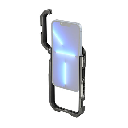 SmallRig Video Rig Cage for iPhone 13 Pro with 1/4"-20 Threads, Dual Cold Shoe, Compatible with SIRUI M-Mount 17mm Threaded Backplates and Cushioned Interior 3562