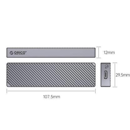 [CLEARANCE] ORICO M211C3 SATA to USB 3.2 Gen2 Dual Protocol M.2 SSD Enclosure with Built-in Aluminum Alloy Heatsink, 2-in-1 USB-C to C/A Data Cable, 6Gbps Fast Data Transmission Rate, 4TB Max. Supported Capacity for Windows, macOS, Linux, Android
