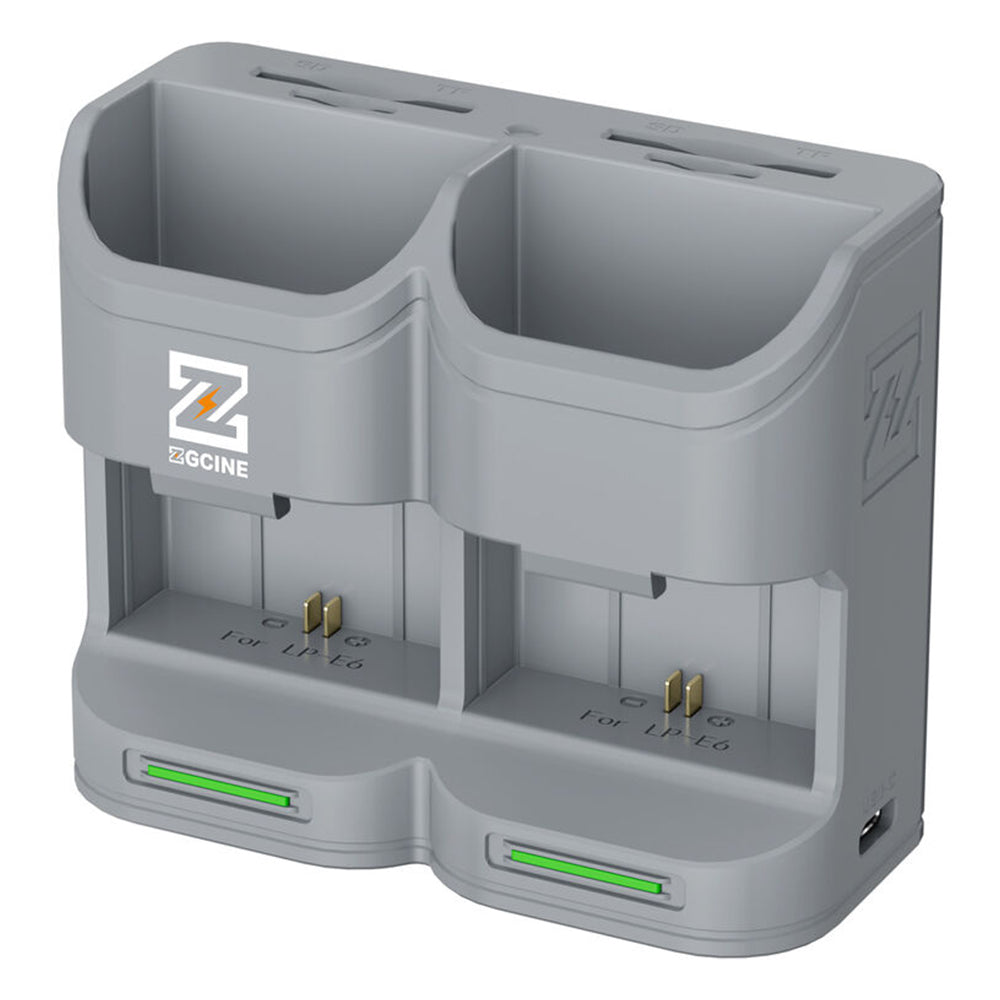 ZGCINE Dual / Triple Battery Charging Case & LP-E6P 2600mAh Camera Battery for Select Canon Camera