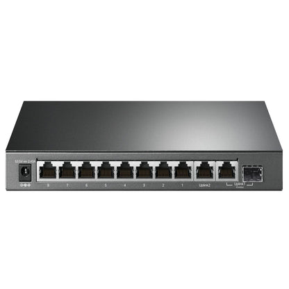 TP-Link 10 Port Gigabit Desktop Switch with 8 Port PoE+ 10/100/1000Mbps RJ45 Ethernet + SFP Slot Network Hub for IP Phone, Access Point, Router, IP CCTV Camera, NVR | TL-SG1210P, TL-SG1210PP