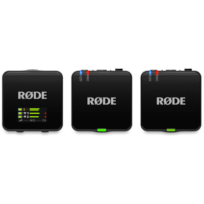 RODE Wireless GO Gen 3 / GO II (Dual TX + RX) Ultra-Compact Microphone with 2-Person Clip-On Transmitter, 2.4GHz Frequency, Intelligent GainAssist Technology for Smartphones, Cameras, Computers & Laptops