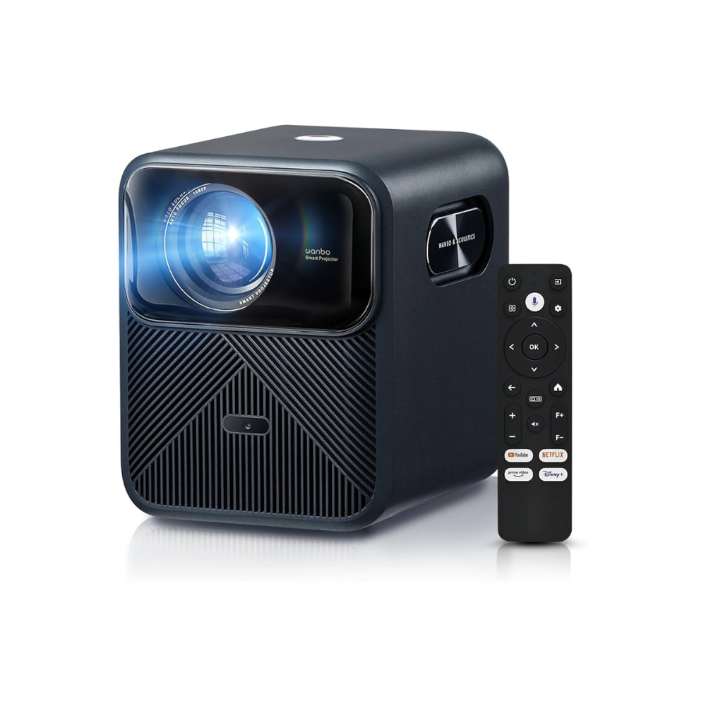WANBO Mozart 1 Pro Smart 1080p FHD Projector with 1200 ANSI