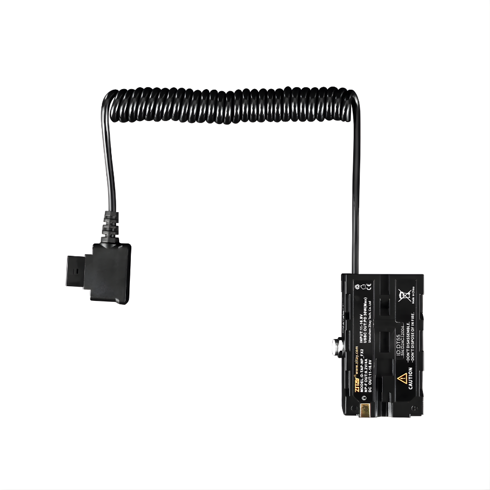 ZITAY D-Tap to Dual-Sided NP-F550 Dummy Battery Adapter for Sony NP-F/L-Series Batteries