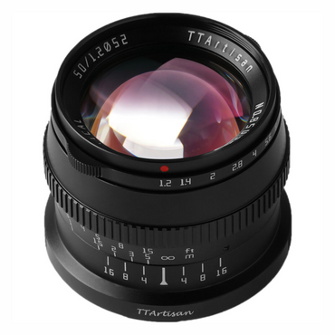 TTArtisan 50mm F/1.2 APS-C Format Canon RF Mount Portrait Prime Lens Large Aperture Sonr Optical Design Full Metal Body, MF Manual Focus, 19.2" Focus Distance, Clicked Aperture Ring for Smooth Bokeh & Low Light Photography | Black