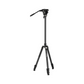 SmallRig CT-210 Aluminum Camera Video Tripod Kit - Snap-On Type Quick Release Fluid Head, Reversible Center Column, 192cm Max Height, 6kg Load Capacity, 4-Section Legs, 360° Panning & 90°/-65° Tilting, Monopod Configuration | 4475