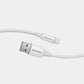 Vention USB 2.0 A Male to Lightning 2.4A Male Nickel Plated Data Charging Cable with 480Mbps Transmission Speed for Smartphones (White) (1M, 1.5M & 2M) LAFWF LAFWG LAFWH