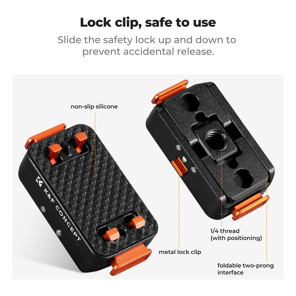 K&F Concept Insta360 X5 Magnetic Quick Release Folding Adapter