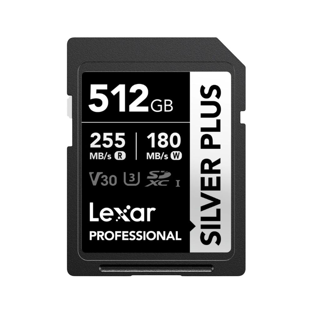 Lexar Professional SILVER PLUS SDXC V30 U3 UHS-I Memory Card | 64GB / 128GB / 256GB / 512GB / 1TB