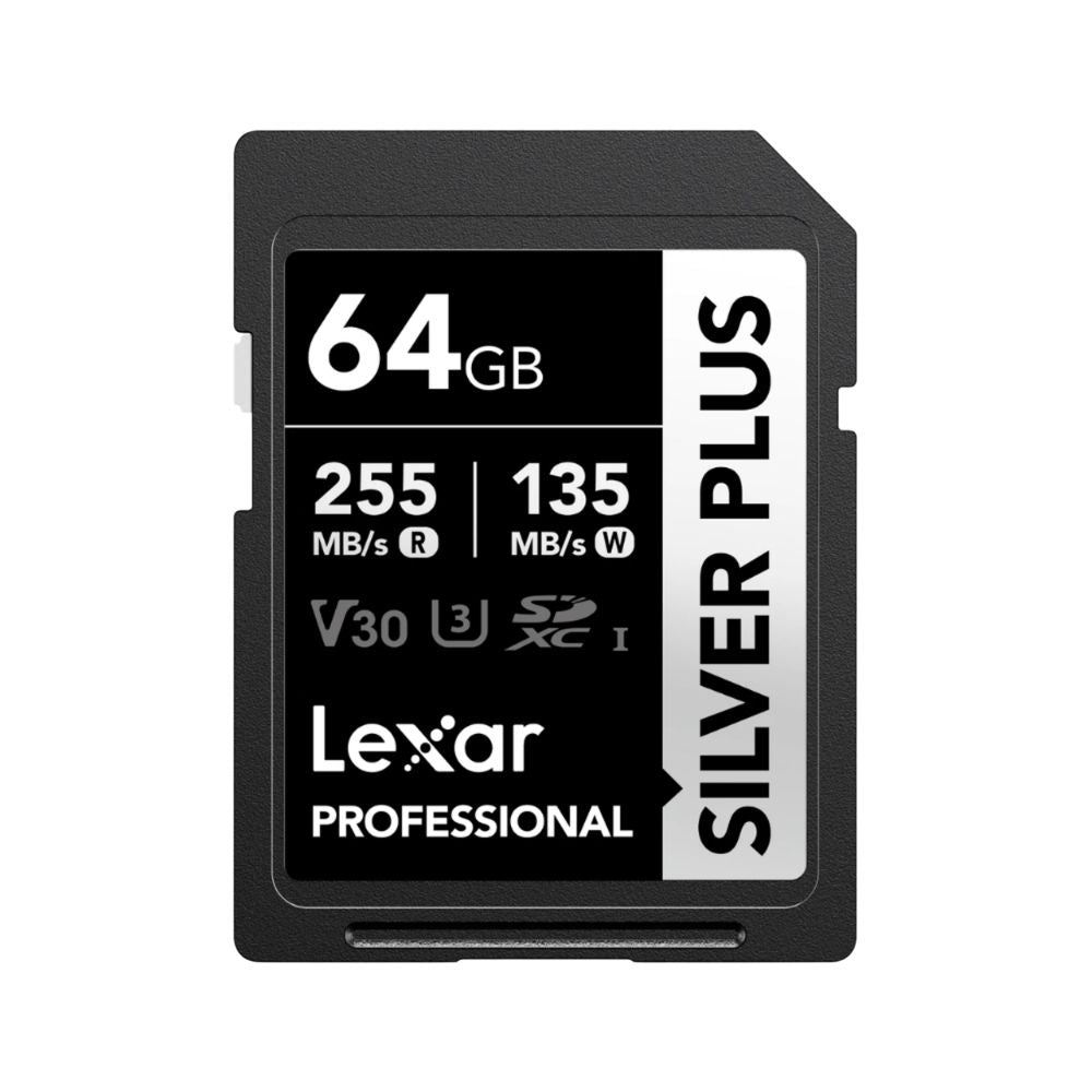 Lexar Professional SILVER PLUS SDXC V30 U3 UHS-I Memory Card | 64GB / 128GB / 256GB / 512GB / 1TB