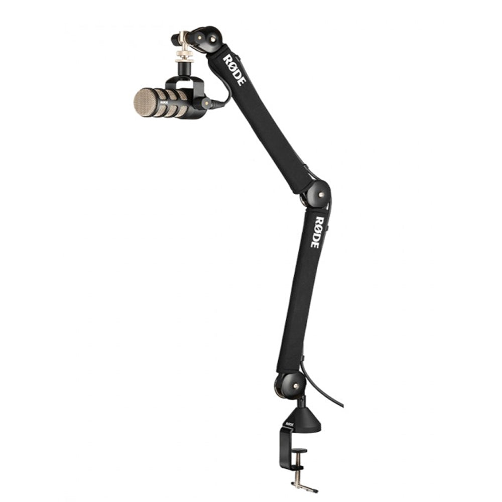 RODE PSA1+ Professional Studio Desktop Boom Arm with C-Clamp, Max 34" / 37" Articulating Reach, 1.2Kg Max Payload, 360 Degree Arm Rotation with Integrated Cable Management for Podcasting, Live Streaming and Broadcasting