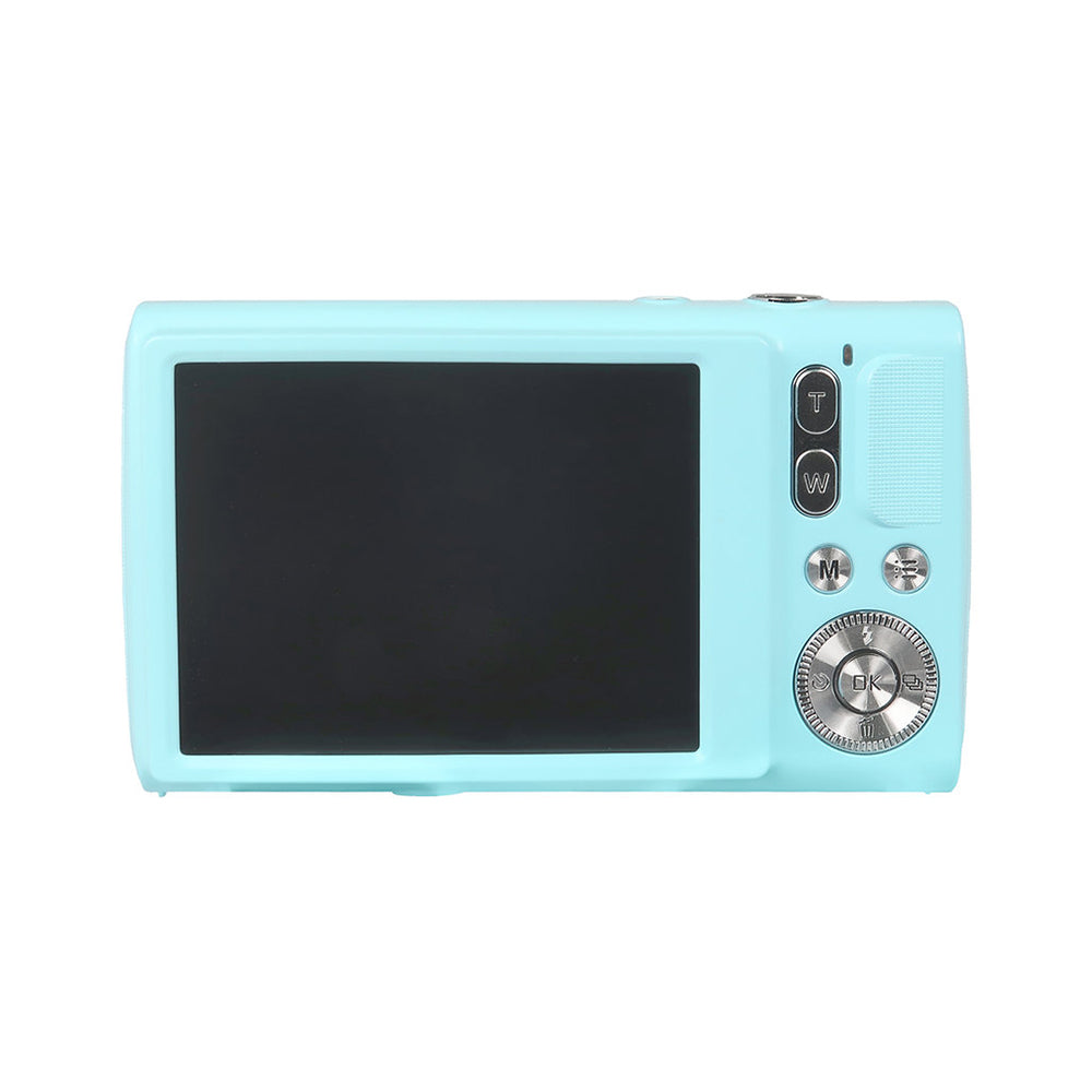Yashica Classic Peanuts Edition 30MP 1080P Compact Digital Camera with 8X Zoom, JPG / AVI Photo Video Format, USB Type-C Interface, 650mAh Battery, 2.4" IPS Screen and MicroSD Card Slot for Point & Shoot Photography | Sage Green, Blue Sky