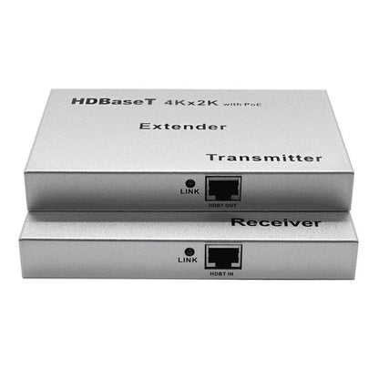 ArgoX 4K HDMI 1.4 HDBaseT Extender Transmitter and Receiver Set with 100m Range, 3D Video Support, RJ45 Ethernet PoE, IR Remote Control, and RS232 Serial Port | HDES07
