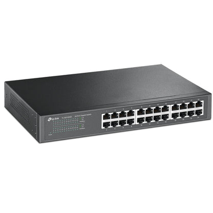 TP-Link 24 Port Gigabit Desktop / Rackmount Easy SMART Network Switch Fast Ethernet RJ45 Hub 10/100/1000Mbps Fanless Rack-Mountable Design with Auto-Negotiation Auto-MDI/MDIX Web Based UI User Interface | TL-SG1024DE, TL-SG1024D, TL-SG1024
