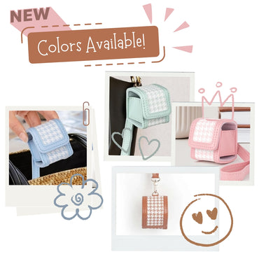 [CLEARANCE] Pikxi Plaid Style PU Leather Protective Case with Wrist Strap for Fujifilm Instax Pal - White