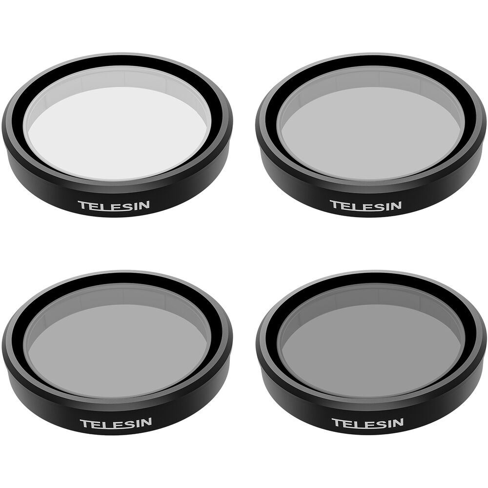 TELESIN ND8 ND16 ND32 + CPL Lens Filter Kit for DJI Osmo Action 3 / 4 / 5 / 5 Pro