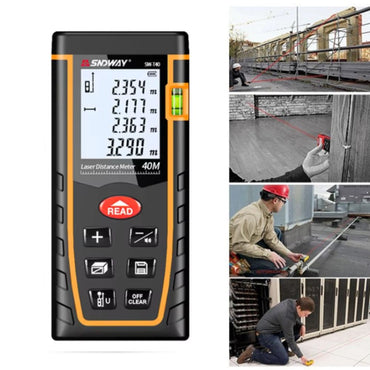 [CLEARANCE] Sndway SW-T40 Digital Laser Distance Meter 40M Laser Rangefinder Tape Measure Distance Tool