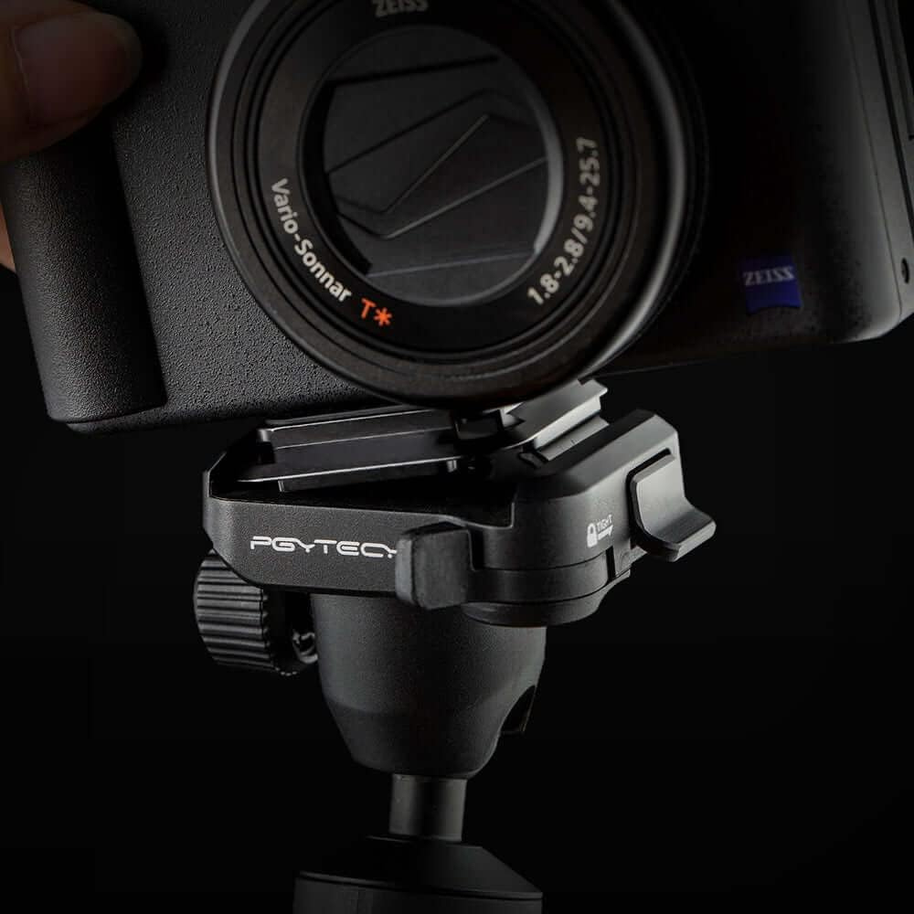 PGYTECH MantisPod 2.0 Vlogging Tripod Grip with Arca-Type Quick Release Plate, Panoramic Ball Head, Rotating Cold Shoe Mount, and Optiol Wireless Remote Trigger | P-CG-080 / P-CG-085