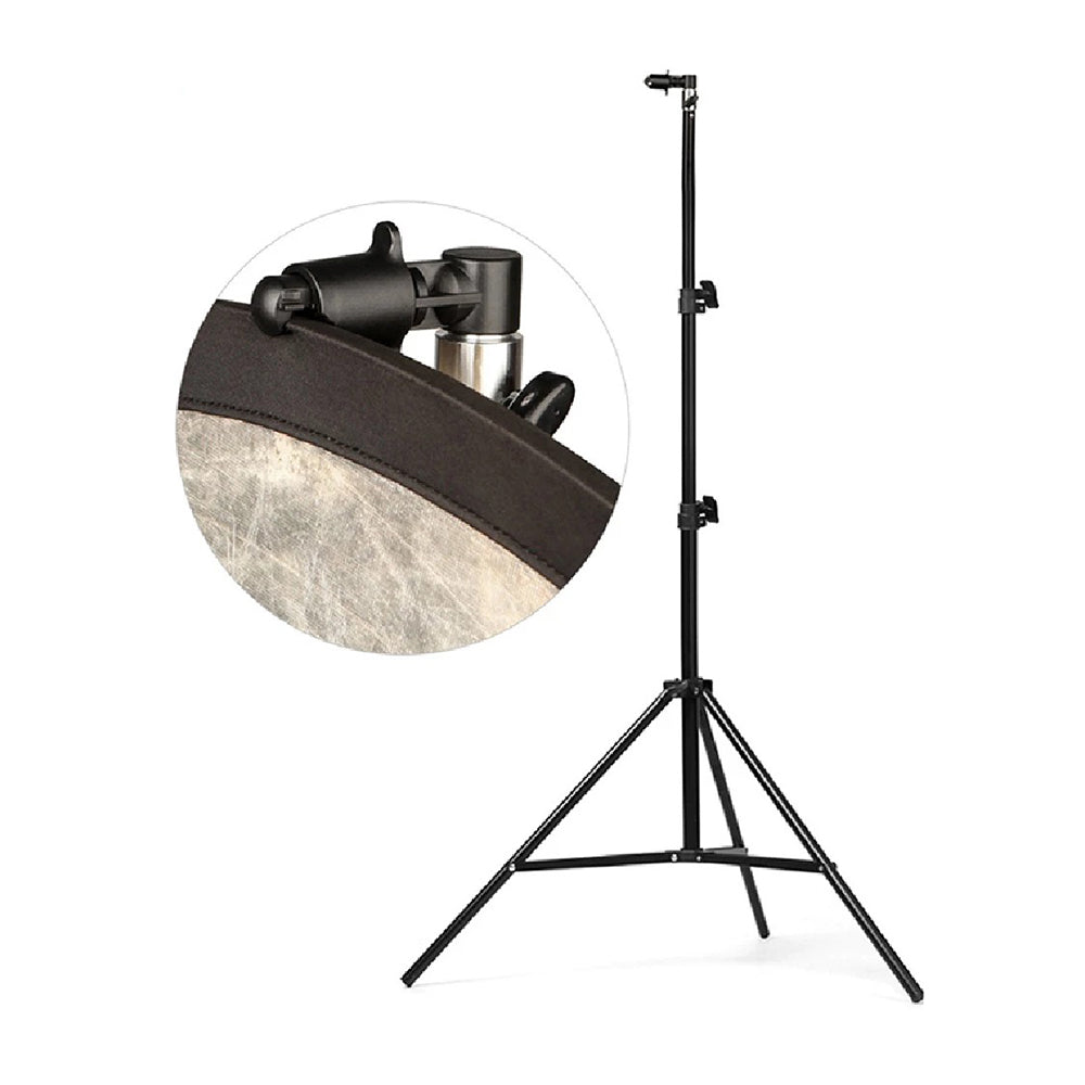 Pxel Reflector Clamp + ABS Plastic Spring Clamp for Backdrops, Reflectors, Background Holder & Aluminum Alloy Mount Hole for Tripod & Light Stand | AA-LS14