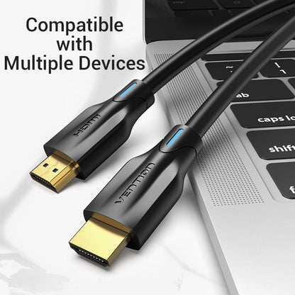 Vention 10 meters 8K UHD HDMI 2.1 Male to Male Video Cable with Ethernet 48Gbps Ultra High-Speed Bandwidth for PC, Laptop, Desktop Computer, TV, Monitor, Projector | AANBL