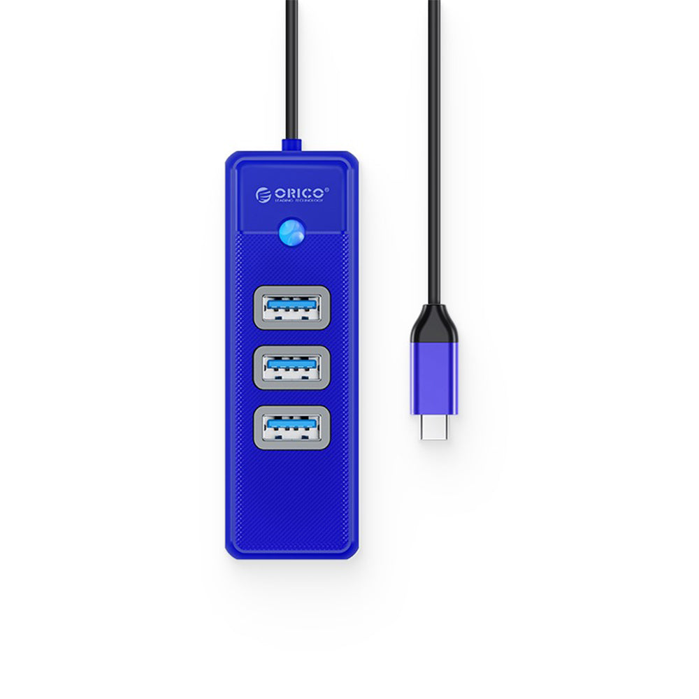 [CLEARANCE] ORICO 4 Port 0.5M USB Type-C Data Hub with 5Gbps Transfer Rate, USB-A 3.0 Inputs, 2.5G / 1000Mbps Internet Speed for Windows 8/10, macOS, Linux | PW3UR-C3
