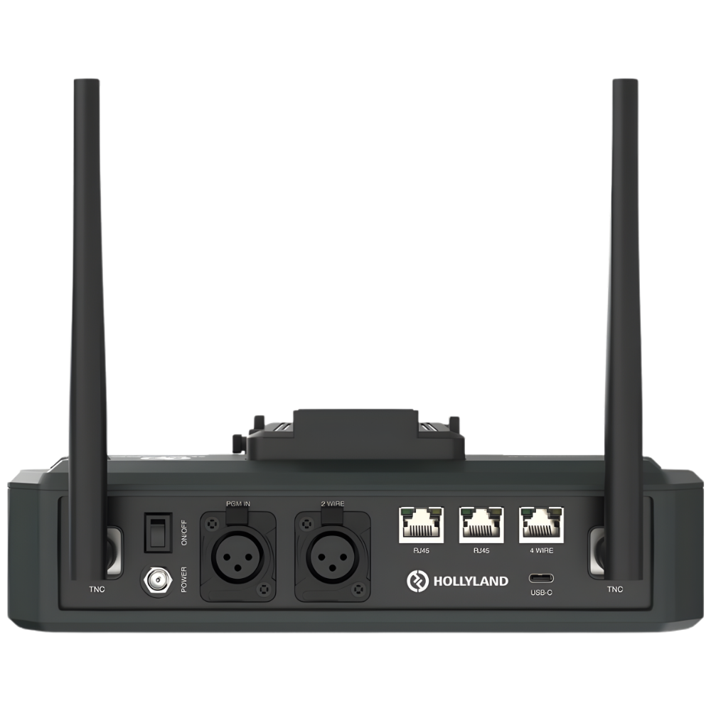 Hollyland Solidcom C1-PRO 6S / C1-PRO 4S / C1-PRO 8S-HUB 1.9GHz True Wireless DECT Intercom System Headsets Full-Duplex with Push-to-Talk Function, Two-Mic Environmental Noise Cancellation for Professional Filmmaking