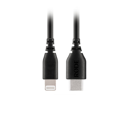 RODE SC21 0.3M Lightning Male to USB Type-C Male Audio Cable for VideoMic NTG / GO II, Wireless PRO GO II ME MFi Certified USB Microphones