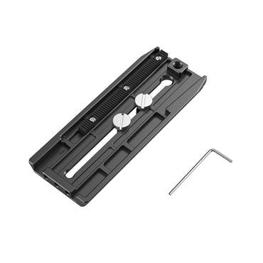 SmallRig Manfrotto-Style QR Quick Release Plate, 1/4"-20 Counterweight Thread, 3 M4 Threads, Measurement Scales and Adjustment Gears, Aluminum & Stainless Steel Construction for DJI RS 4, RS 4 Pro, RS 3, RS 3 Pro, RS 2, RSC 2 / Ronin-S Gimbals 3158B