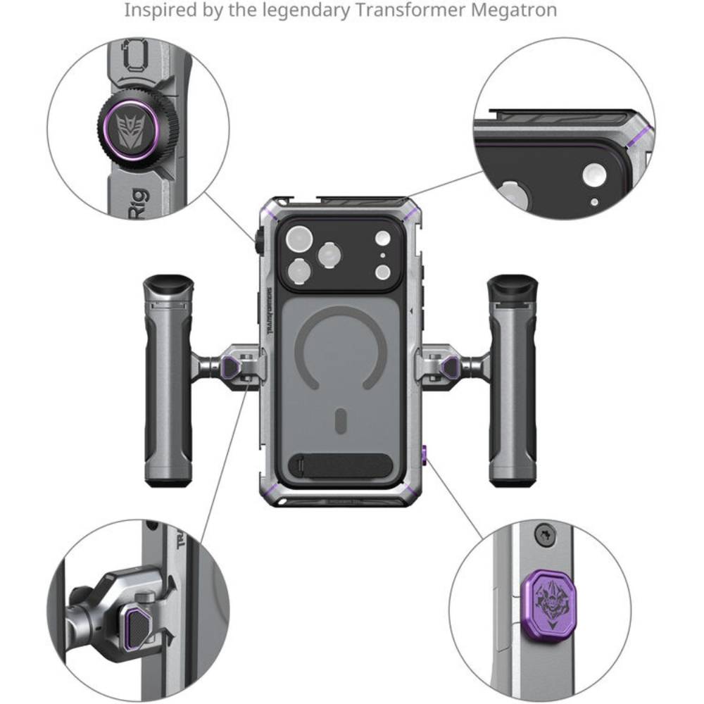 SmallRig Mobile Dual Handle Kit for iPhone 17 Pro / Pro Max | Megatron Edition