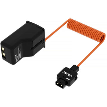 ZGCINE D-Tap AD200 Series Dummy Battery Replacement for GODOX AD200, AD200Pro, AD300Pro, AD200Pro II Light Flash Speedlight Braided Power Cable | Continuous Power Supply for Studio Portrait Photography & Production | DT-AD200