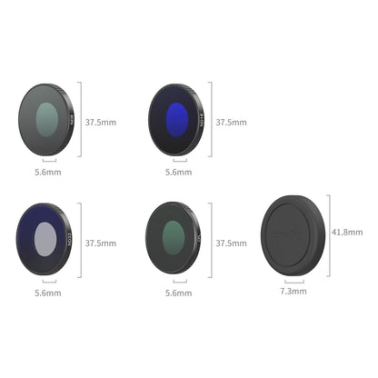 SmallRig DJI Osmo Action 6 Lens Filter Kit ND8 / ND16 / ND32 / CPL / Black Mist 1/4 / UV Ultraviolet