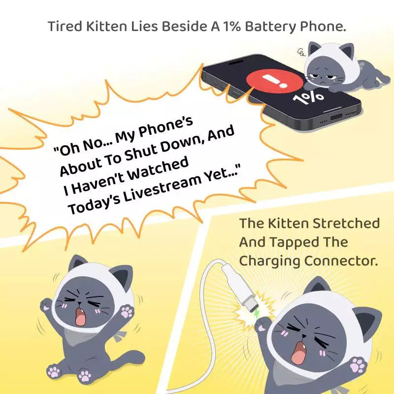 UGREEN Uno 45W USB-C GaN Fast Charger with Little Cat Face Design | X640 (85691B)