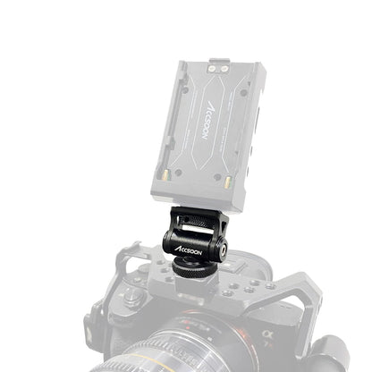 [CLEARANCE] Accsoon AA-01 Aluminum 1/4" Adjustable Cold Shoe Mount Adapter for Videography & Photography Camera Accessories, Video Light, Microphone, Field Display Monitor, Phone Holder