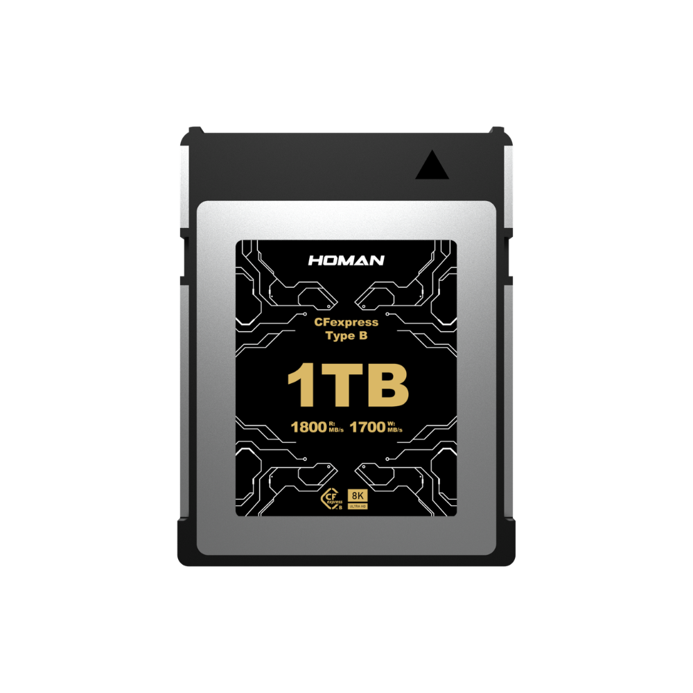 HOMAN 1TB 512GB 256GB CFExpress Type B Memory Card with 8K UHD RAW Photo / Video Support, 1800MB/s Read | 1700MB/s Write Speeds