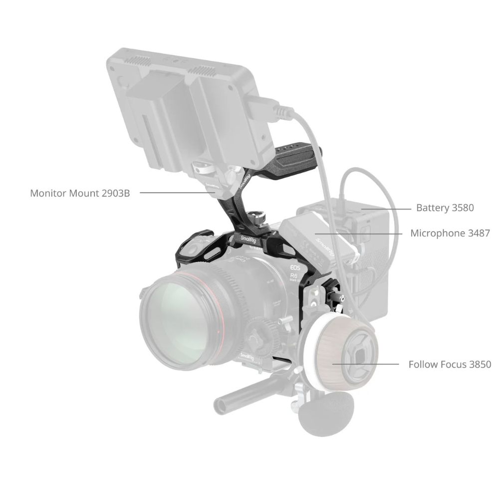 SmallRig Black Mamba Camera Cage Kit for Canon EOS R6 Mark III / Mark II