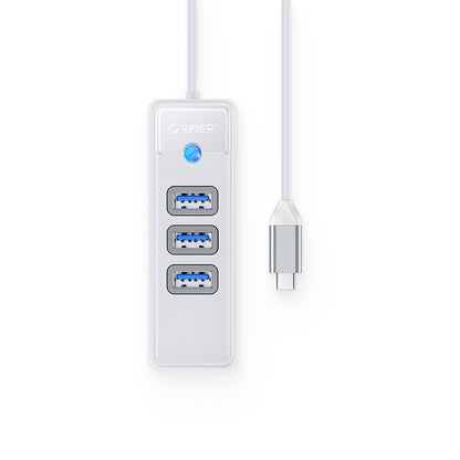 [CLEARANCE] ORICO 4 Port 0.5M USB Type-C Data Hub with 5Gbps Transfer Rate, USB-A 3.0 Inputs, 2.5G / 1000Mbps Internet Speed for Windows 8/10, macOS, Linux | PW3UR-C3