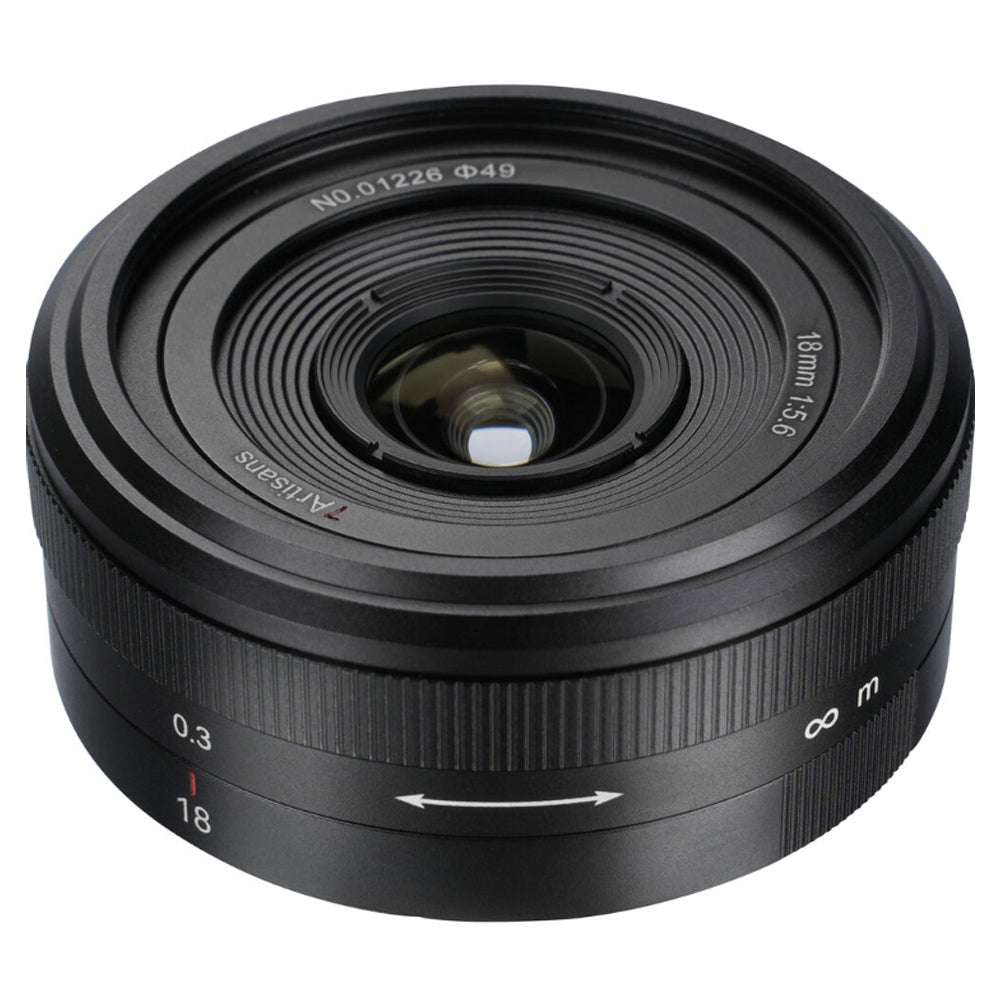 7Artisans 18mm F/5.6 Full Frame Format Sony E Mount Wide Angle Prime Pancake UFO Slim Lens MF Manual Focus for Mirrorless Cameras