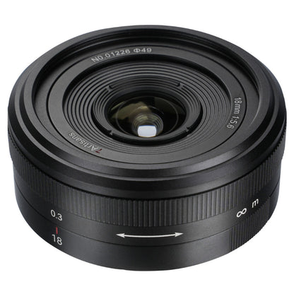 7Artisans 18mm F/5.6 Full Frame Format Sony E Mount Wide Angle Prime Pancake UFO Slim Lens MF Manual Focus for Mirrorless Cameras